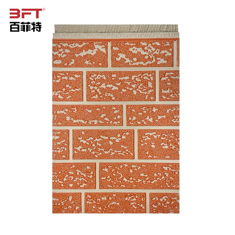 Tấm tường mặt tiền bằng kim loại giống như gạch